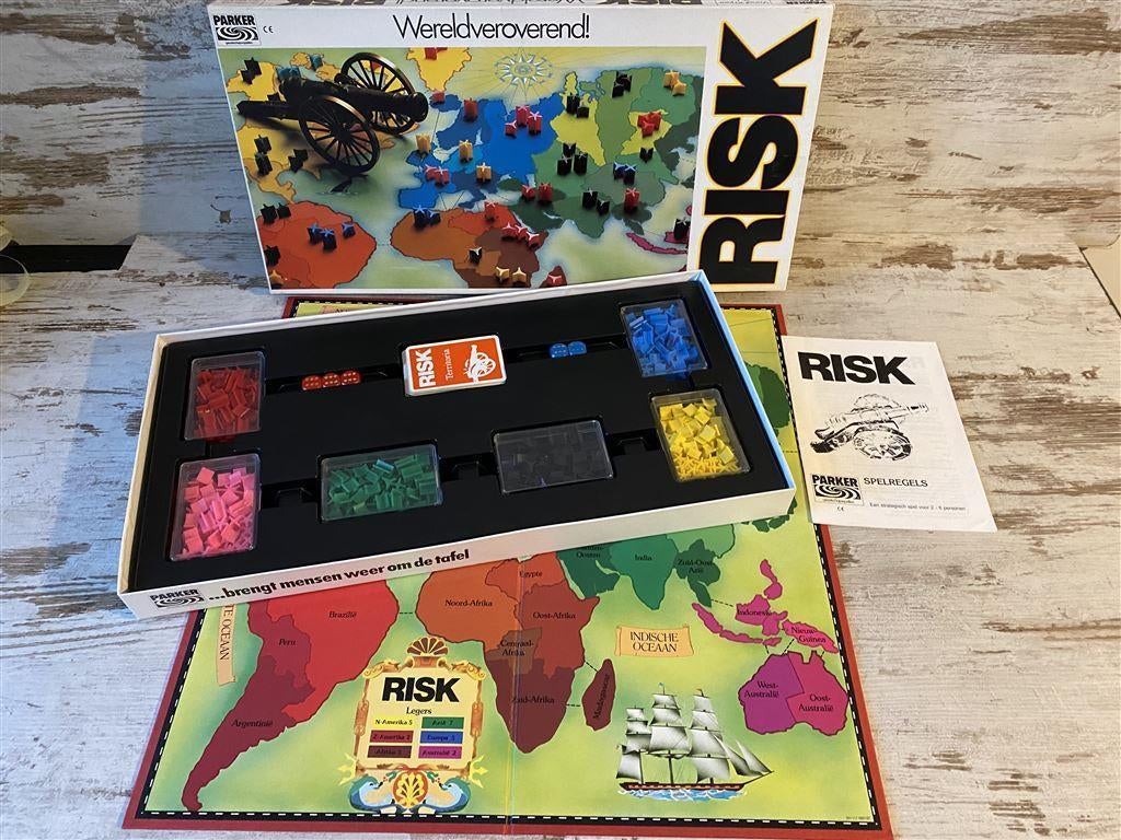 Risk wereldveroverend! Parker [s258], Hobby en Vrije tijd, Verzenden, Zo goed als nieuw