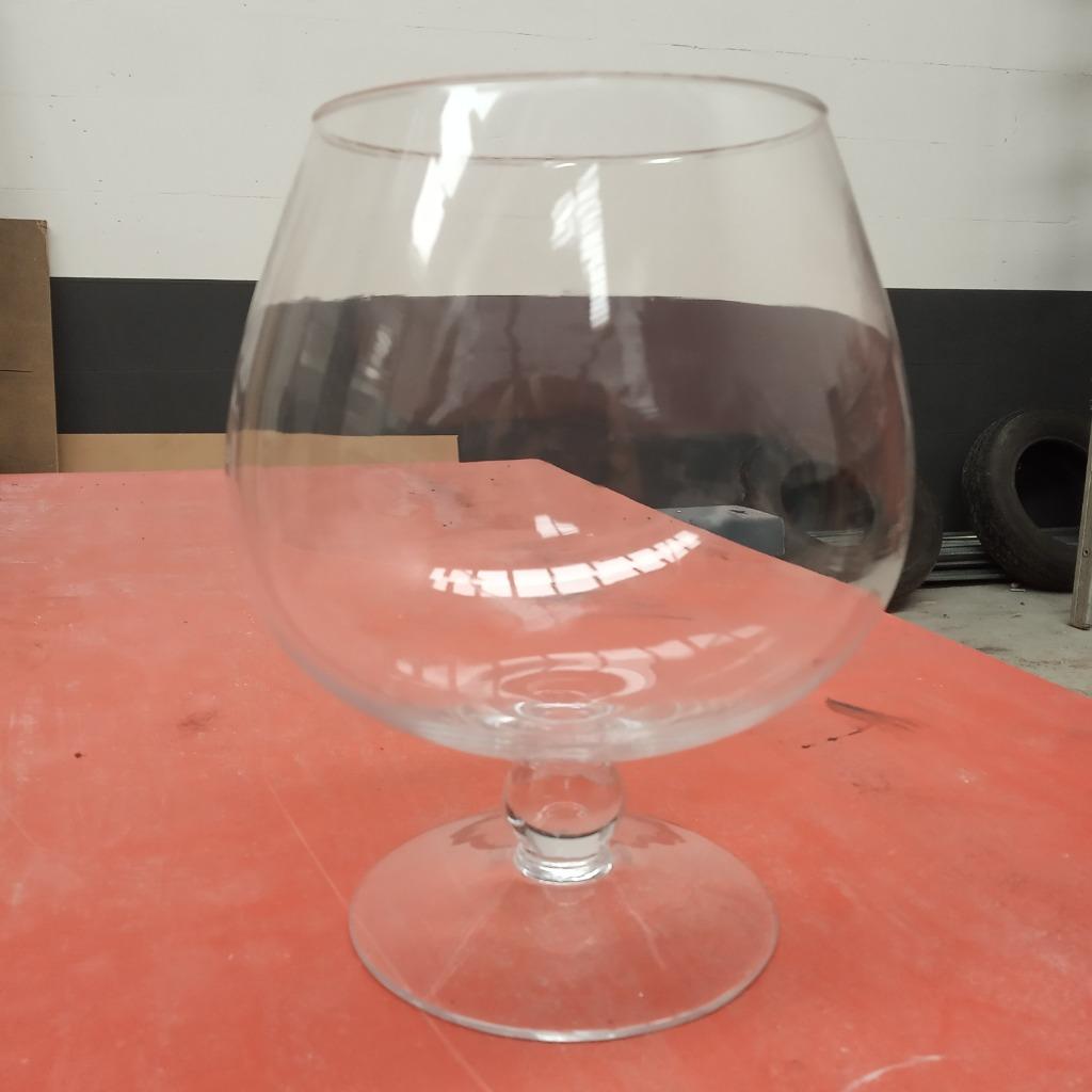 Groot glas / vaas / windlicht, Overige kleuren, Ophalen of Verzenden, Minder dan 50 cm, Glas