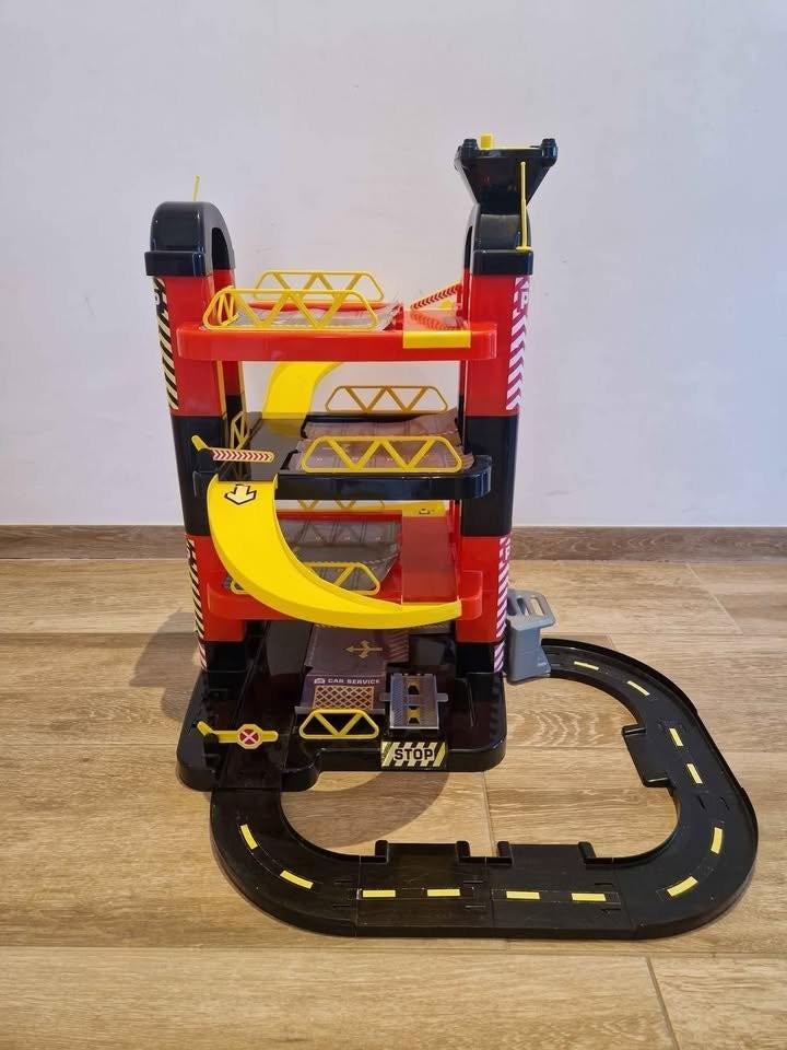 Teamsterz Parkeergarage 4 etages, Enfants & Bébés, Jouets | Circuits, Autres marques, Comme neuf, Enlèvement, Circuit