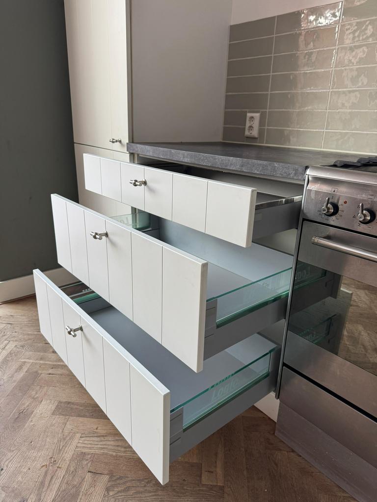 Cuisine d'angle de campagne soignée + équipement + DÉMONTÉE, Maison & Meubles, Enlèvement ou Envoi, Bois, Cuisine d'angle