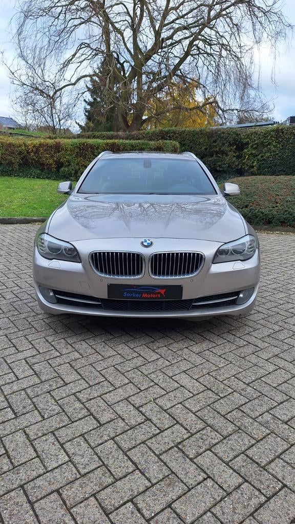 12M garantie/BMW 525D Touring M-PAKKET/2012/218500/2.0D/€-5, Auto's, Automaat, Euro 5, Achterwielaandrijving, Beige