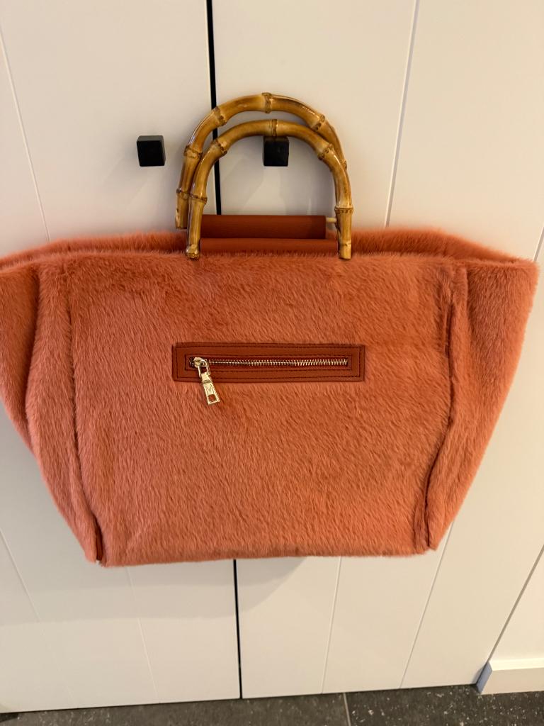 Tas Mayerline + GSM tas, Ophalen, Zo goed als nieuw, Oranje, Handtas