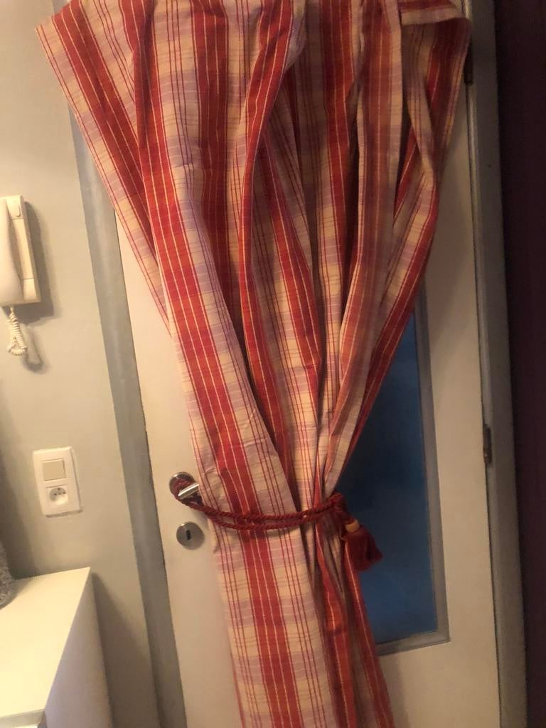 1paire rideaux doubles largeur, Maison & Meubles, Enlèvement ou Envoi, Comme neuf