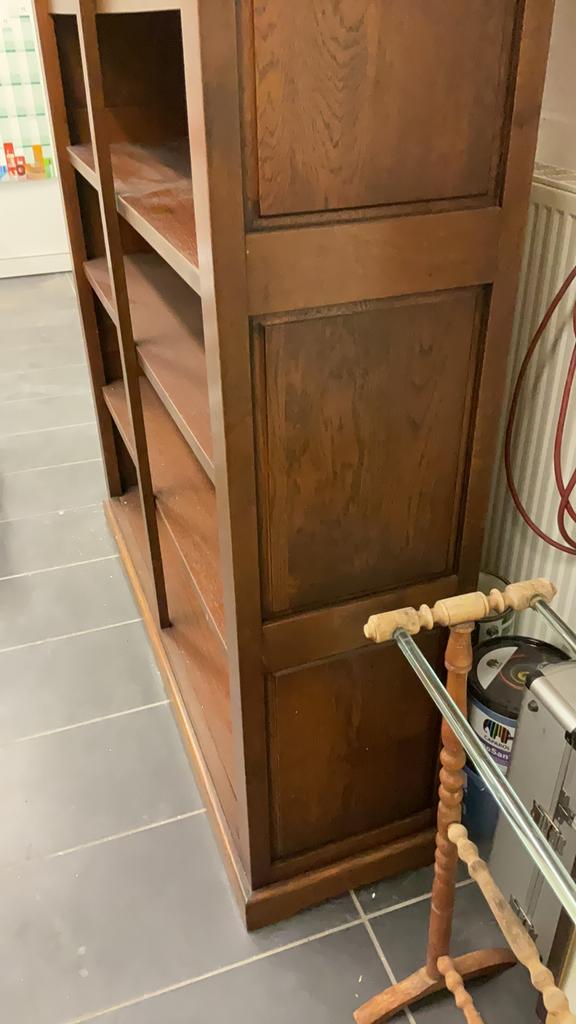 Bibliothèque en chêne, 25 à 50 cm, Avec tablette(s), Comme neuf, 100 à 150 cm