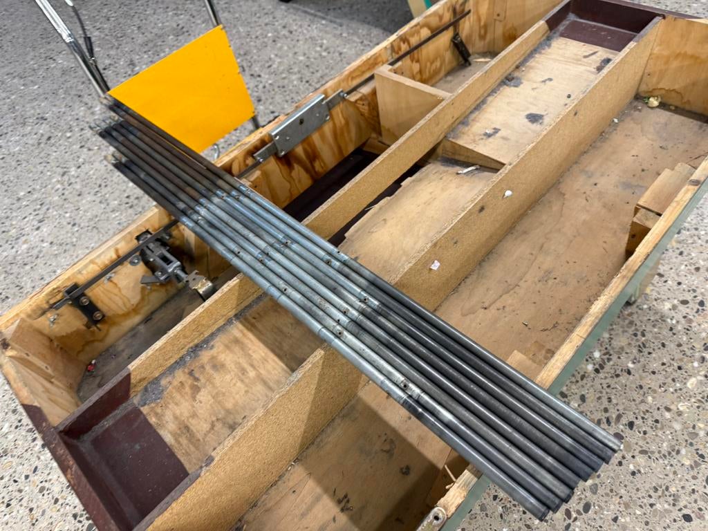 Complete set stangen 16 mm jupiter 90’s, Kinderen en Baby's, Speelgoed | Voetbaltafels, Gebruikt, Ophalen