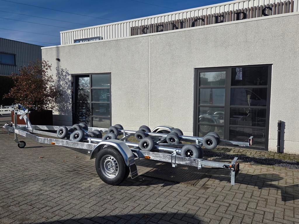 VL1800kg - GYRO systeem - met luchtbanden, Watersport en Boten, Boottrailers, Ophalen, Nieuw, Dubbelassig (tandemas)