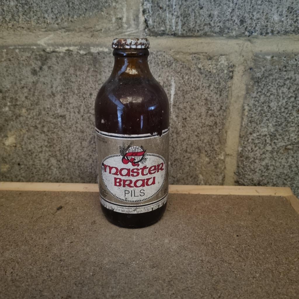 Bouteille de bière Master Brau Pils (modèle 1), Ophalen of Verzenden, Gebruikt, Flesje(s), Overige merken