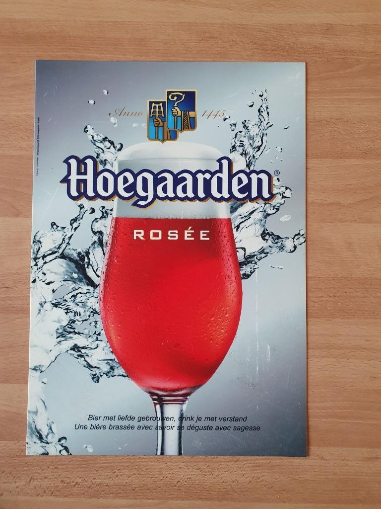 HOEGAARDEN publicité, Collections, Enlèvement ou Envoi, Comme neuf, Panneau, Plaque ou Plaquette publicitaire, Leffe