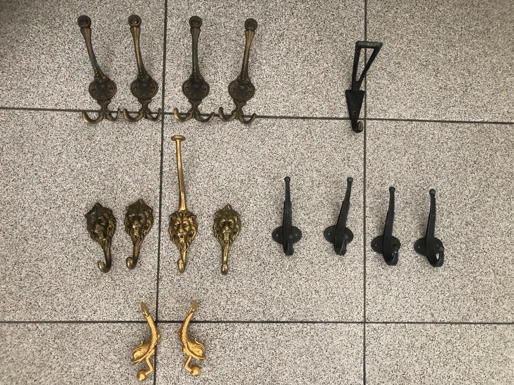 Oude antieke, vintage kapstokken/ook met leeuwtjes en vissen, Antiek en Kunst, Ophalen of Verzenden