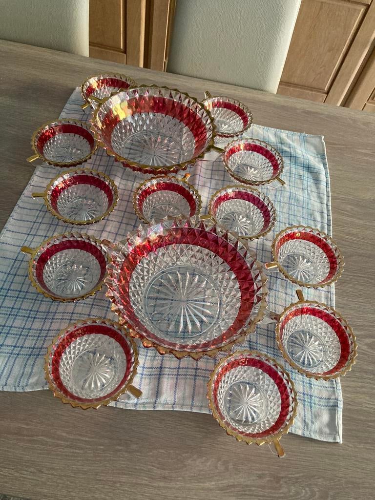 2 coffrets à desserts art déco anciens Lubiana et Italie, Antiquités & Art, Enlèvement ou Envoi