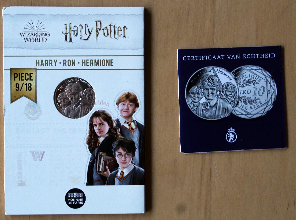 Frankrijk €10 2021 Harry Potter, Ophalen of Verzenden, Frankrijk, Losse munt, Zilver