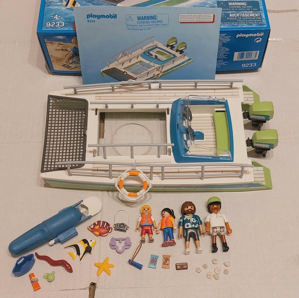 Playmobil 9233 - Glasboot met onderwatermotor, Kinderen en Baby's, Ophalen of Verzenden, Gebruikt, Complete set
