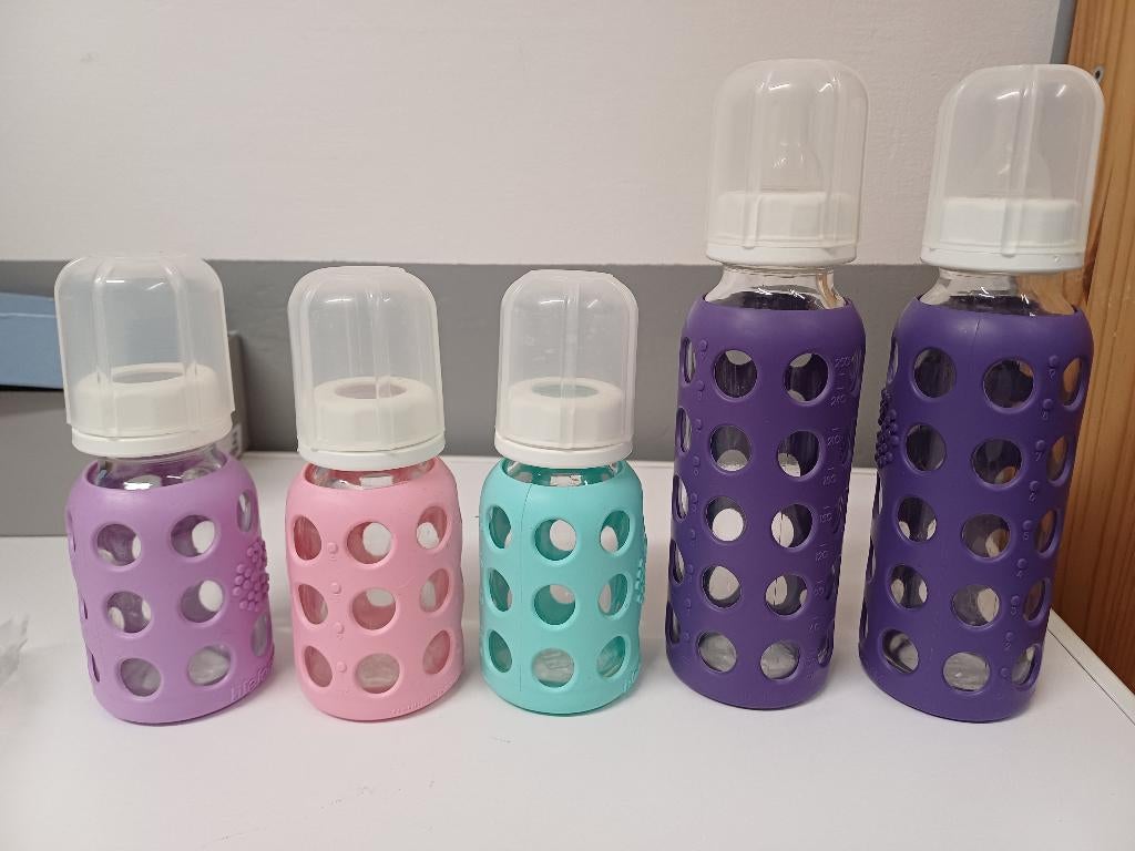 lifefactory babyflessen+flessen en bestek, Kinderen en Baby's, Ophalen, Gebruikt