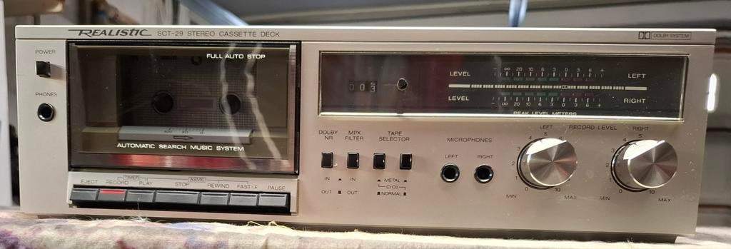 Deck cassette Realistic sct 29, Enlèvement ou Envoi