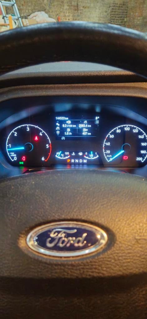 FORD TRANSIT  DUBBLE CABINE, Euro 6, Leder en Stof, Wit, Transit