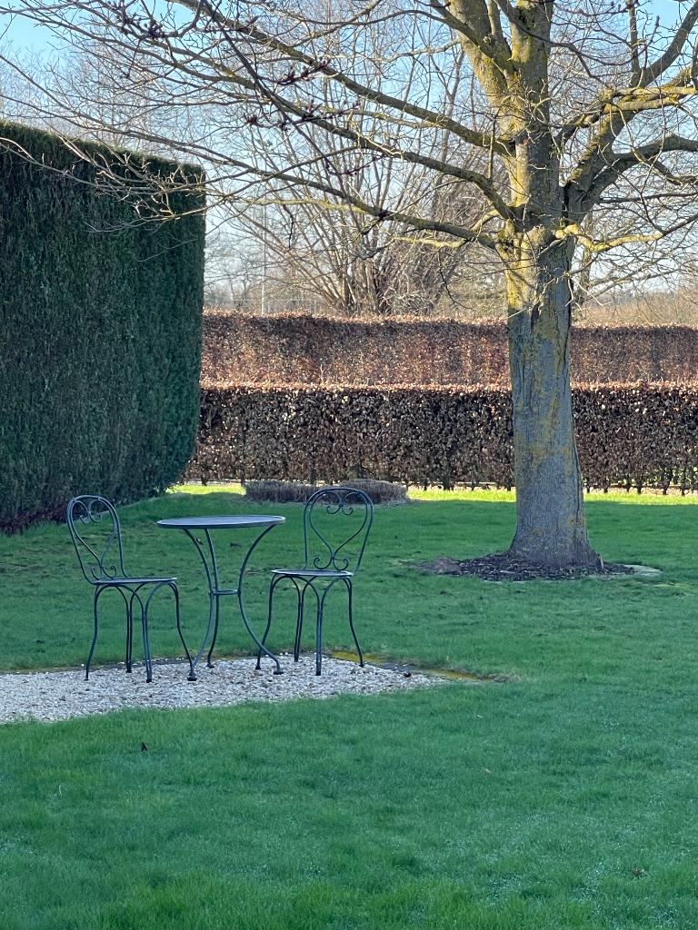 Bistro set, Tuin en Terras, Gebruikt, Bijzettafel, Aluminium, Tuinset