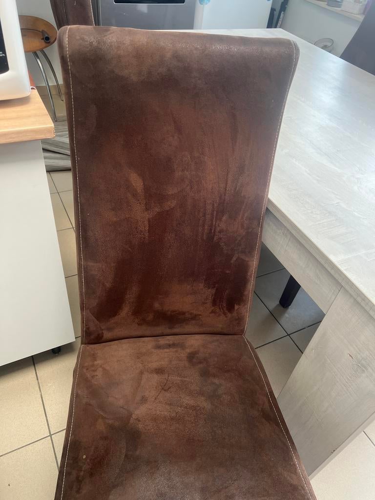 Salle a manger +4 chaises + vitrine, Maison & Meubles, Enlèvement, Comme neuf, Moderne, 4 à 6 chaises