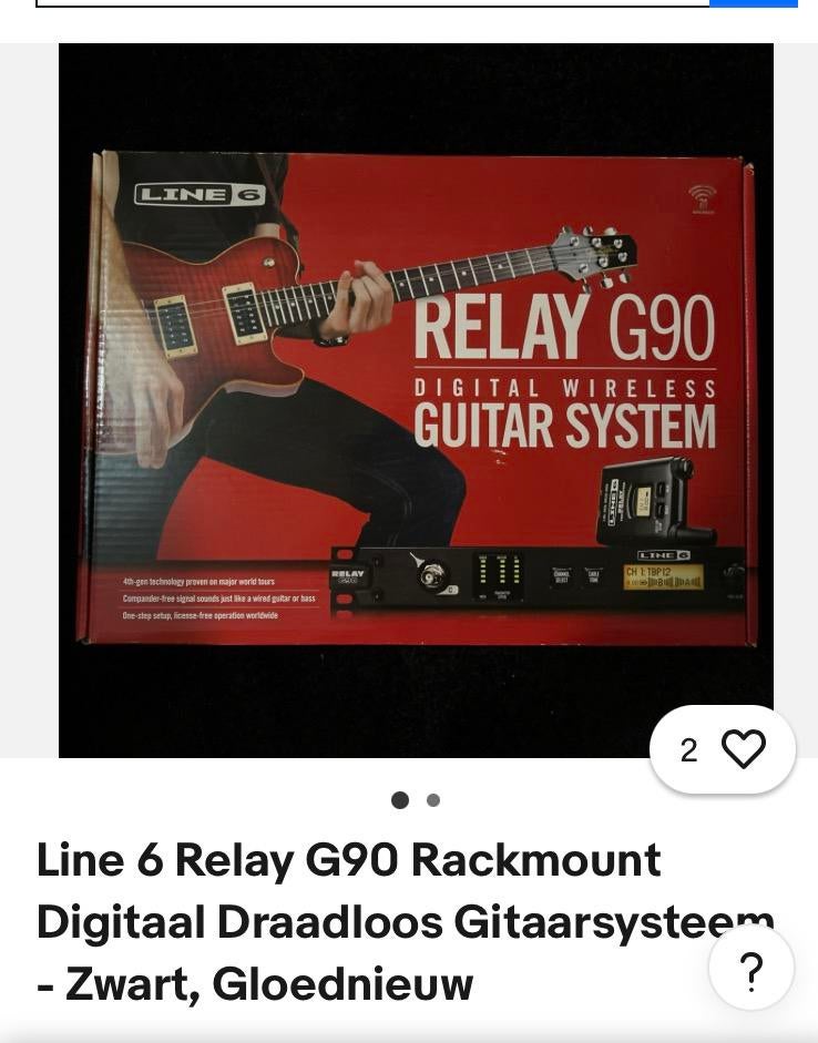 IK ZOEK …Line  6 Relay G90 draadloos gitaarsysteem, Boeken, Vervoer en Transport, Ophalen, Zo goed als nieuw