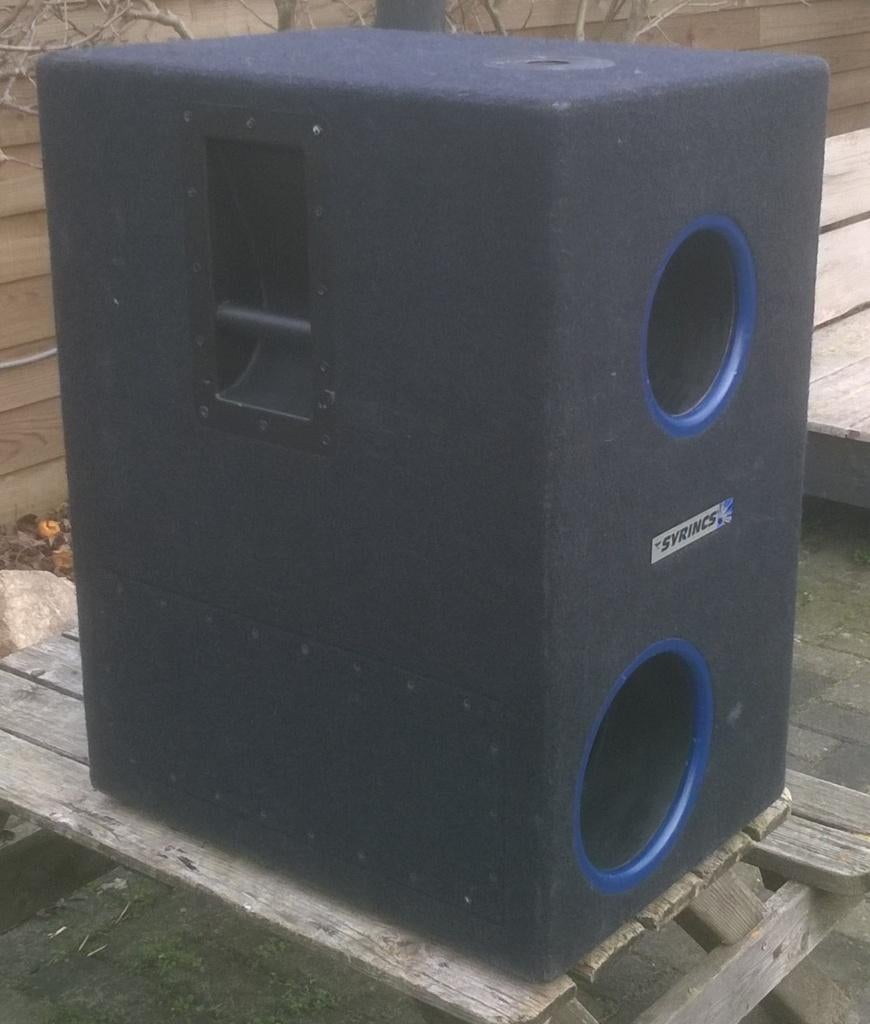 Luidsprekers subs 15 inch 500 Watt, Syrincs MM-15B, Autres marques, Utilisé, 120 watts ou plus, Subwoofer