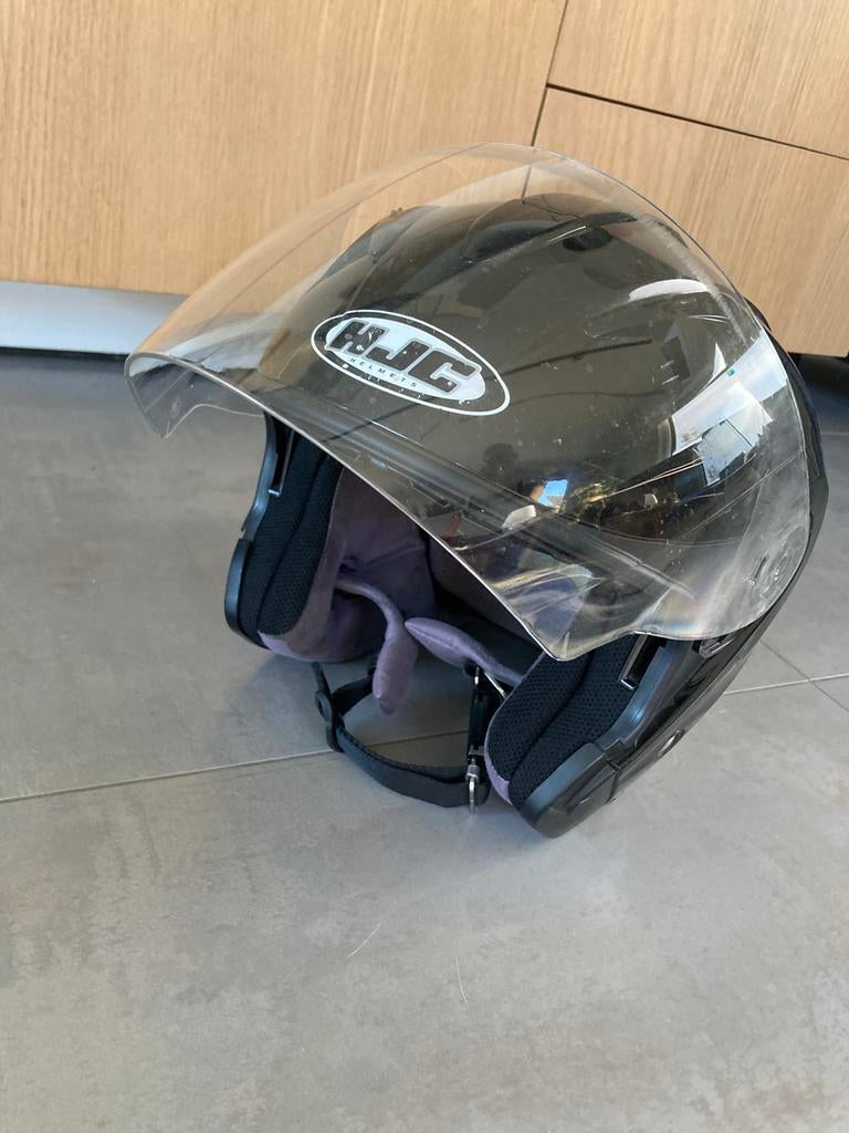Scooter helm, Fietsen en Brommers, Brommerhelmen, Ophalen, Gebruikt, Medium