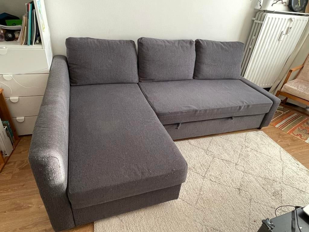 Canapé Ikea gris avec rangement, Enlèvement, Deux personnes