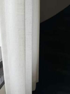 Witte overgordijnen, Huis en Inrichting, Ophalen, 100 tot 150 cm, 200 cm of meer, Wit
