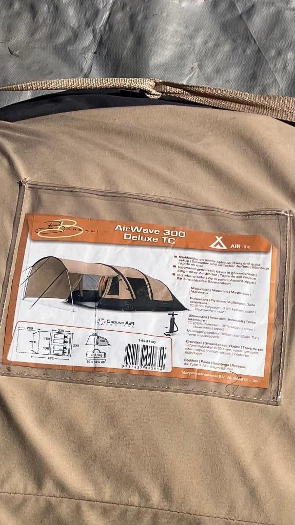 Tent Bardani Airwave Deluxe TC, Enlèvement, Comme neuf, Jusqu'à 4