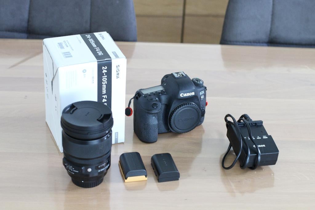 Canon 6D Mark II + Sigma 24-105 f/4 Art, Enlèvement ou Envoi, Canon, 4 à 7 fois, Comme neuf