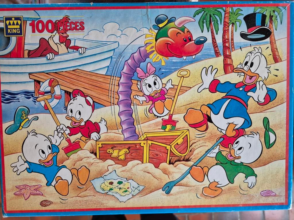 Puzzle Disney "Riri, Fifi, Loulou., Enlèvement, Plus de 50 pièces, Utilisé, 4 à 6 ans