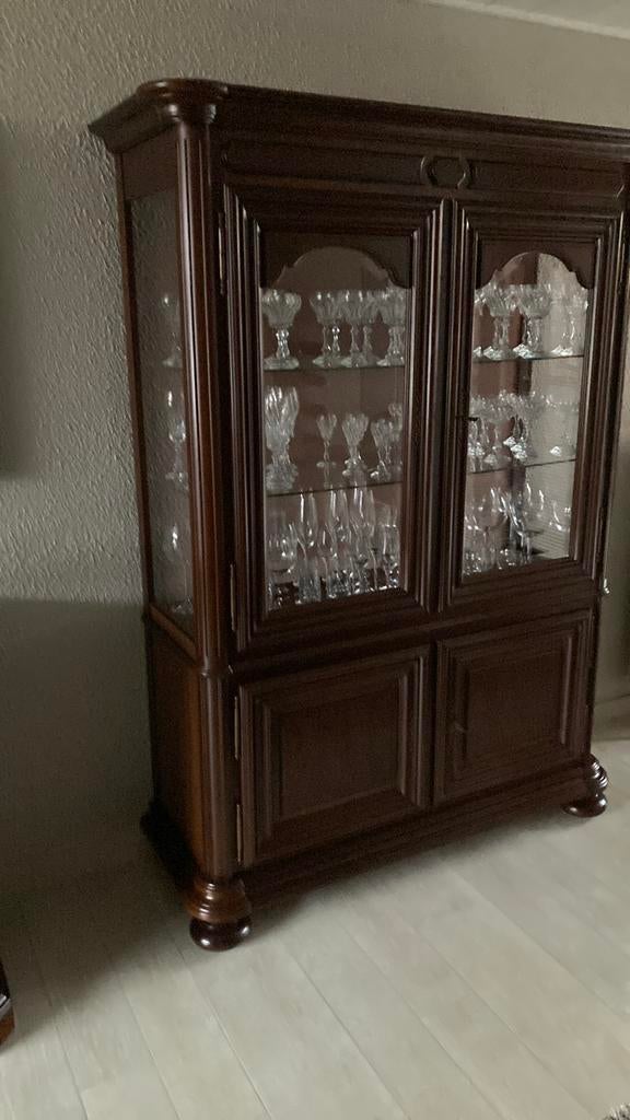 Vitrinekast - buffetkast te koop, Huis en Inrichting, Ophalen, Glas