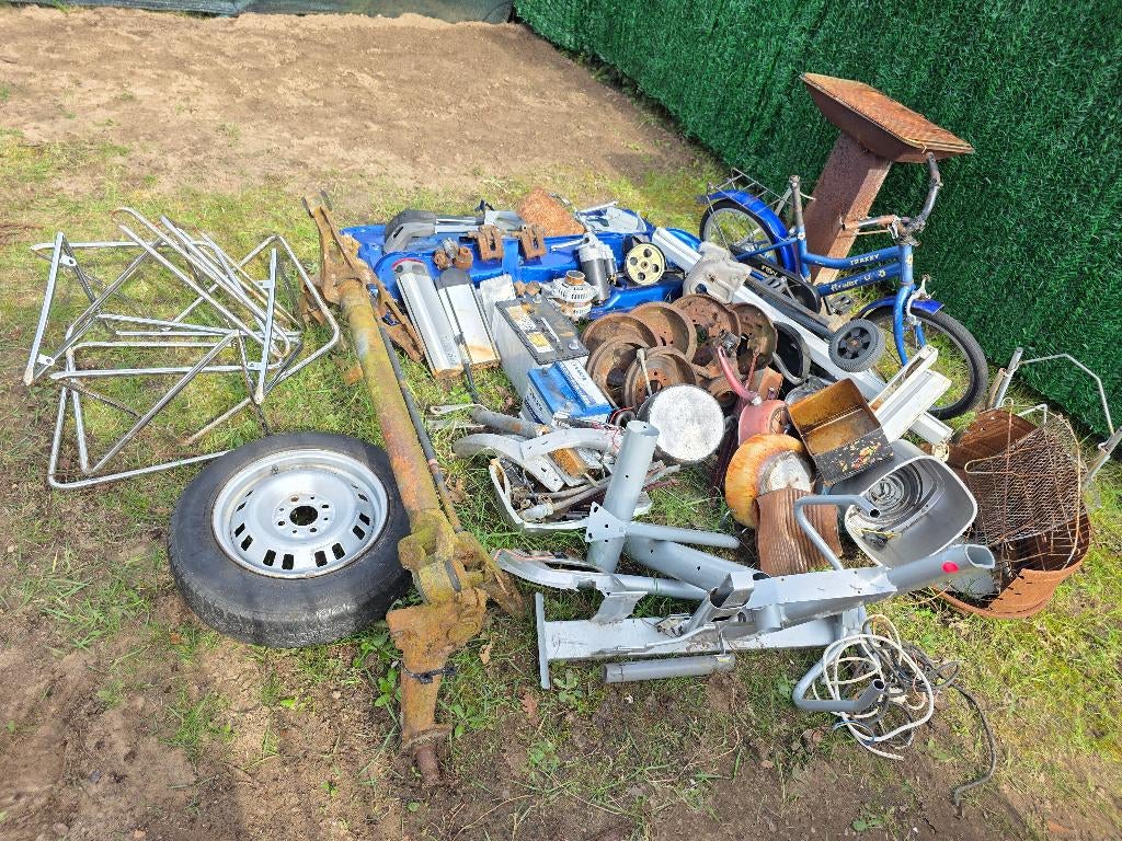 Ferraille, aluminium, fonte et batteries, Enlèvement