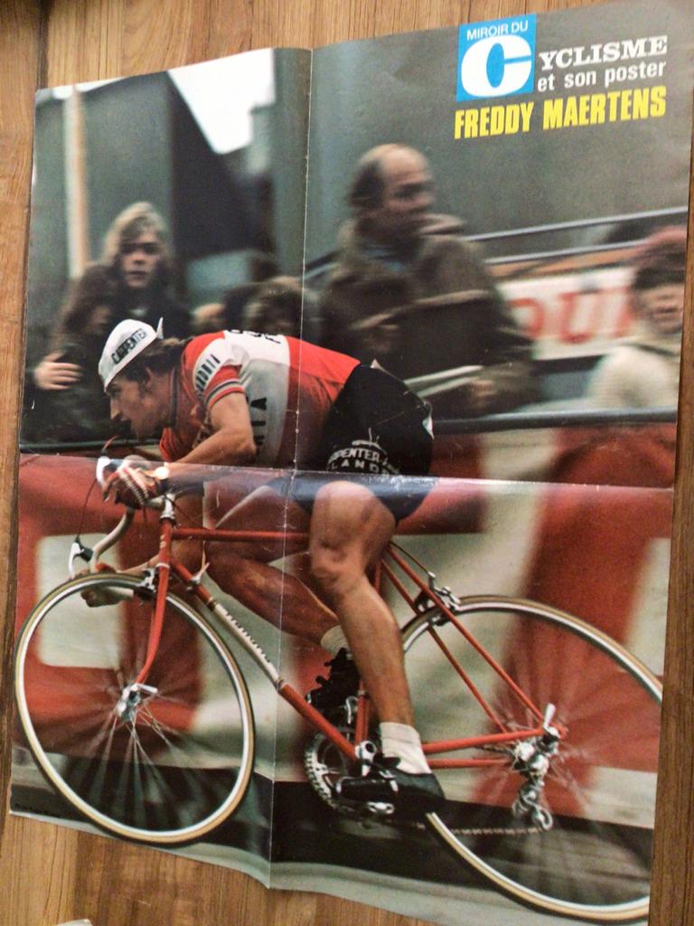 Wielerposter  team flandria freddy maertens, Verzenden, Zo goed als nieuw