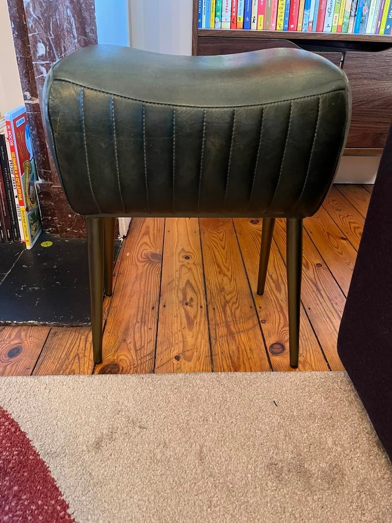 Tabouret d'appoint/ pouf, Maison & Meubles, Enlèvement, Utilisé, Cuir