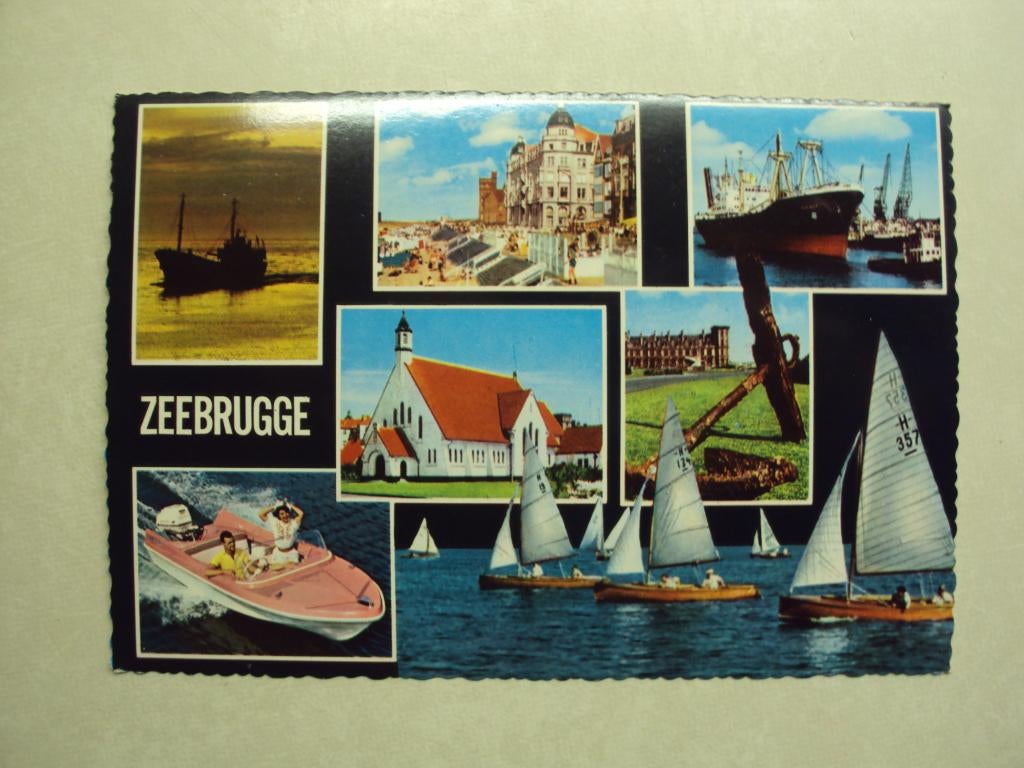 55285 - ZEEBRUGGE - 7 ZICHTEN - ZIE 2 FOTO'S, Verzamelen, Postkaarten | België, Verzenden