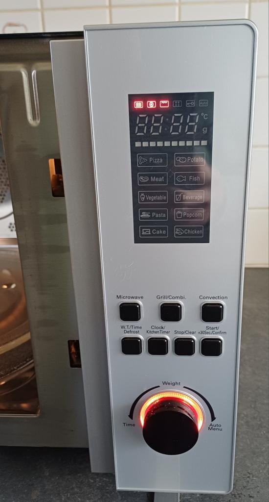 Domo Full Combi Microgolf nieuwstaat, Elektronische apparatuur, Microgolfovens, Ophalen, Zo goed als nieuw, Hete lucht, Draaiplateau