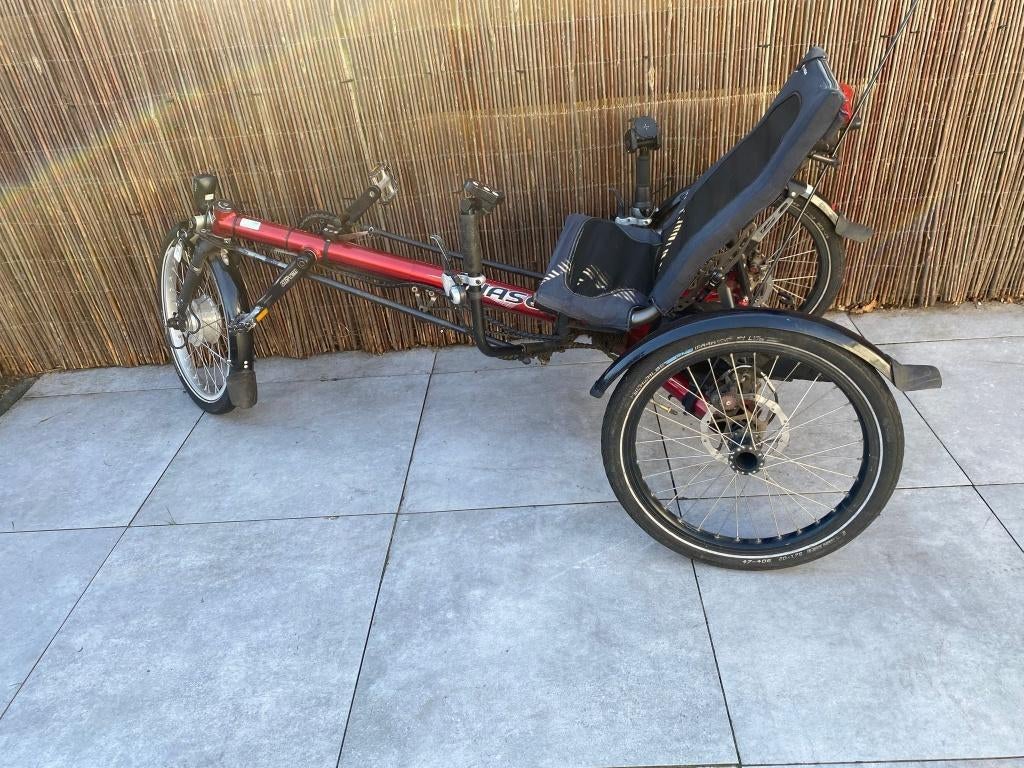 Driewielfiets Ligfiets: Hase Kettwiesel Electrisch, Fietsen en Brommers, Ophalen, Gebruikt