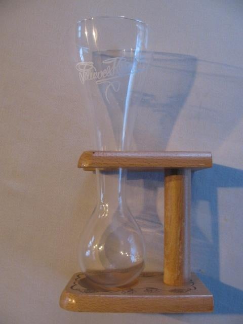 Pauwel Kwak glas met houten houder, nieuw, nooit gebruikt., Verzamelen, Ophalen, Nieuw, Glas of Glazen, Overige merken