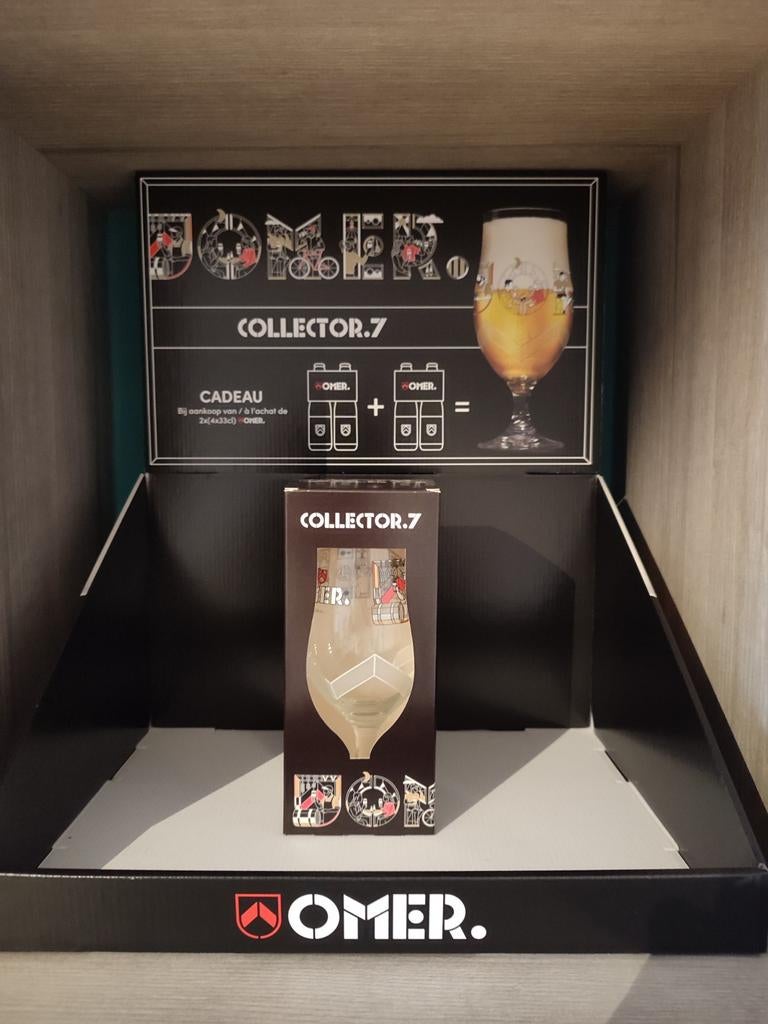 Omer display + collector glas 7, Collections, Enlèvement ou Envoi