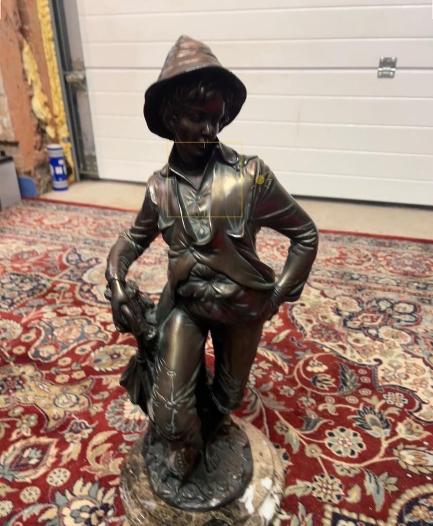 Collection de statues en laiton et bronze, hauteur 65-40 cm, Enlèvement