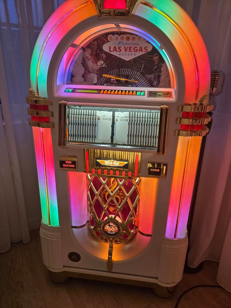 Rock ola elvis jukebox 100 cds bj 2023, Verzamelen, Ophalen, Rock Ola