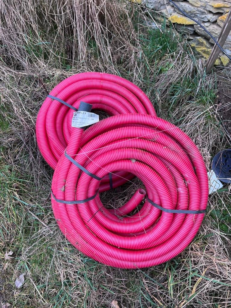 Gaine électrique 40mm x 25M, Bricolage & Construction, Enlèvement, Comme neuf