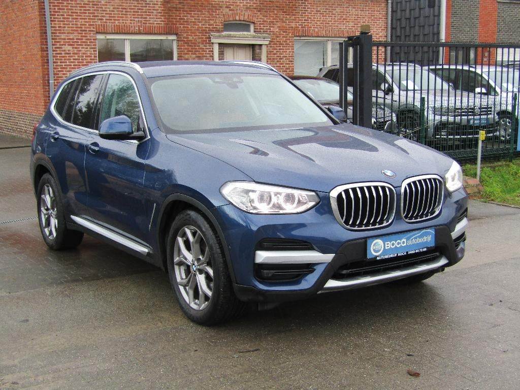 Bmw X3 2.0 dA sDrive18 MHEV, Auto's, BMW, Euro 6, 4 cilinders, Blauw, Leder