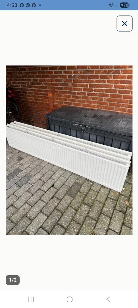 Stelrad radiator type 33.  2mx 40cm, Bricolage & Construction, Chauffage & Radiateurs, Radiateur, Enlèvement