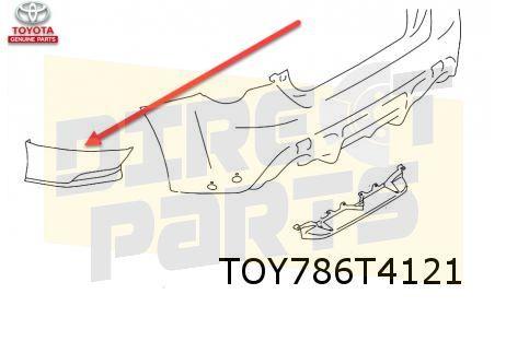Toyota GT86 Coupe (7/12-6/20)  (ZN6) achterbumperspoiler Lin, Neuf, -, Toyota, -