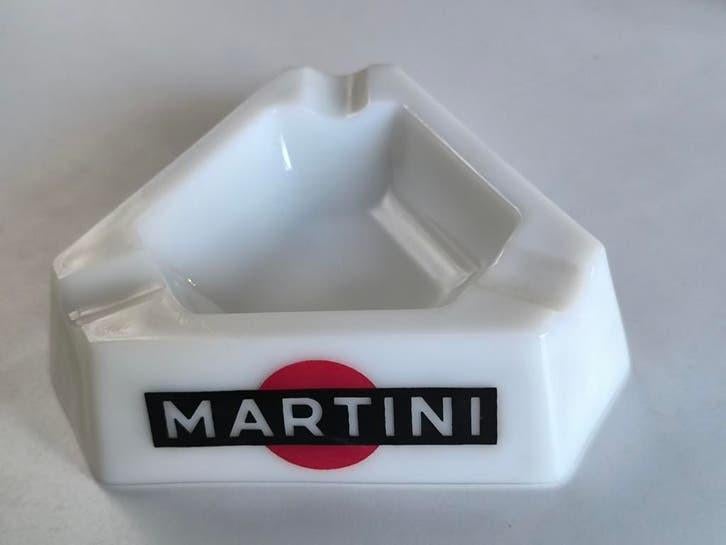 Retro asbak Martini, opaalglas, Verzamelen, Ophalen of Verzenden