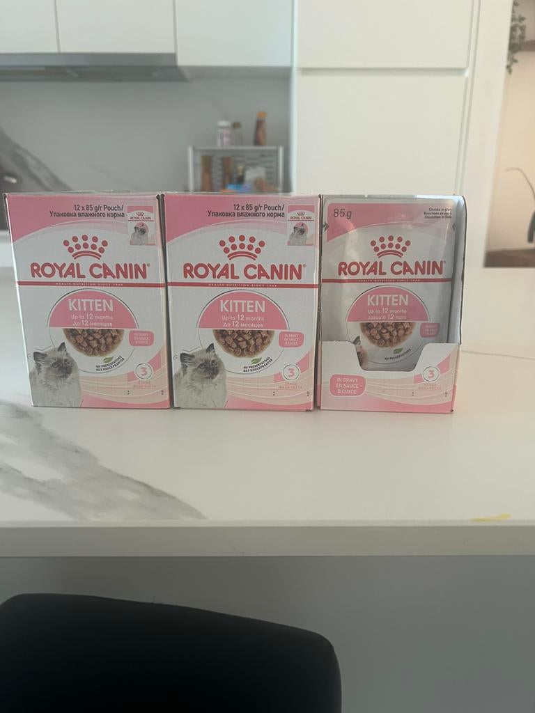 Royal canin natvoer kitten in gravy, Dieren en Toebehoren, Ophalen of Verzenden, Kat