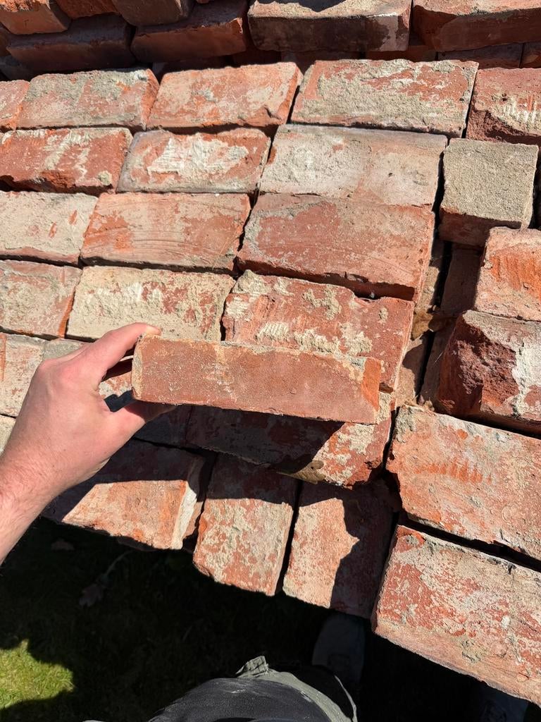 Recup gevelsteen te koop +/- 5.800 st., Doe-het-zelf en Bouw, Metselstenen, Ophalen, Gebruikt, Bakstenen