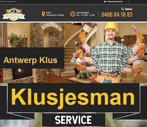 Klusjesdienst Antwerpen - 0486841883, Diensten en Vakmensen, 24-uursservice