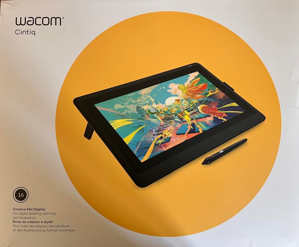 Wacom Cintiq 16 (2019), Computers en Software, Tekentablets, Ophalen of Verzenden, Multi-touch, Zo goed als nieuw, Bedraad
