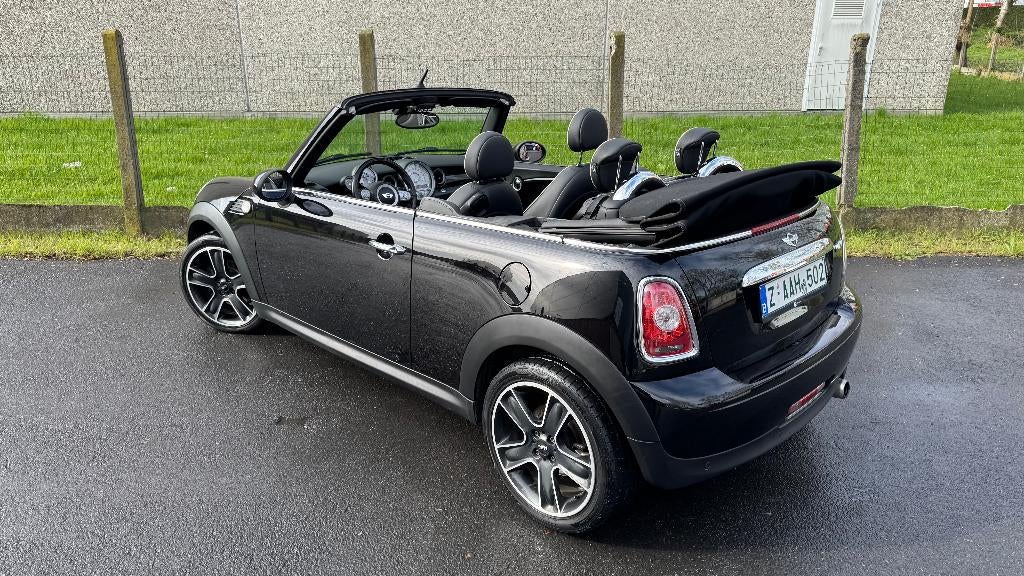 Mini Cabriolet 1.6i Cooper * 1 Jaar Garantie * Leder/CC, Auto's, Mini, Voorwielaandrijving, Zwart, 4 cilinders, Cabriolet